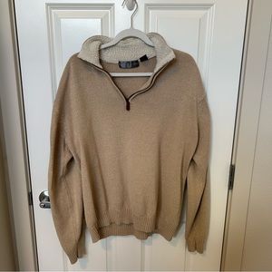 Vintage Oscar De La Renta Quarter Zip Sweater